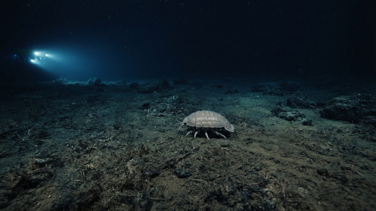 Um parente gigante do tatuzinho de jardim vive a 2 mil metros no oceano e pode chegar a 40 centímetros