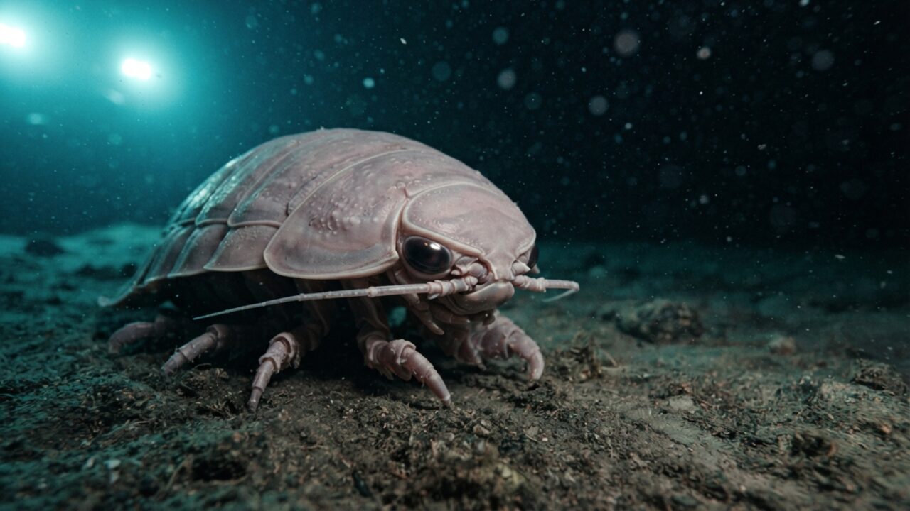 Um parente gigante do tatuzinho de jardim vive a 2 mil metros no oceano e pode chegar a 40 centímetros