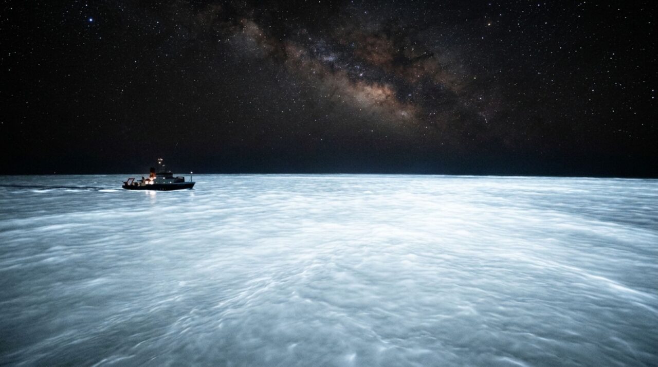 O brilho azul leitoso colossal que cobriu mais de 15 mil km² de oceano e foi detectado por satélites no espaço