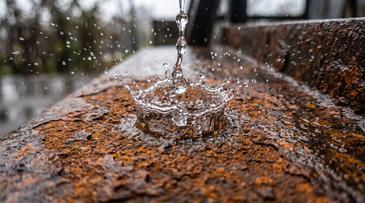 Esqueça a chuva ácida: gotas de chuva eletricamente carregadas podem corroer o metal de uma maneira que desconhecíamos