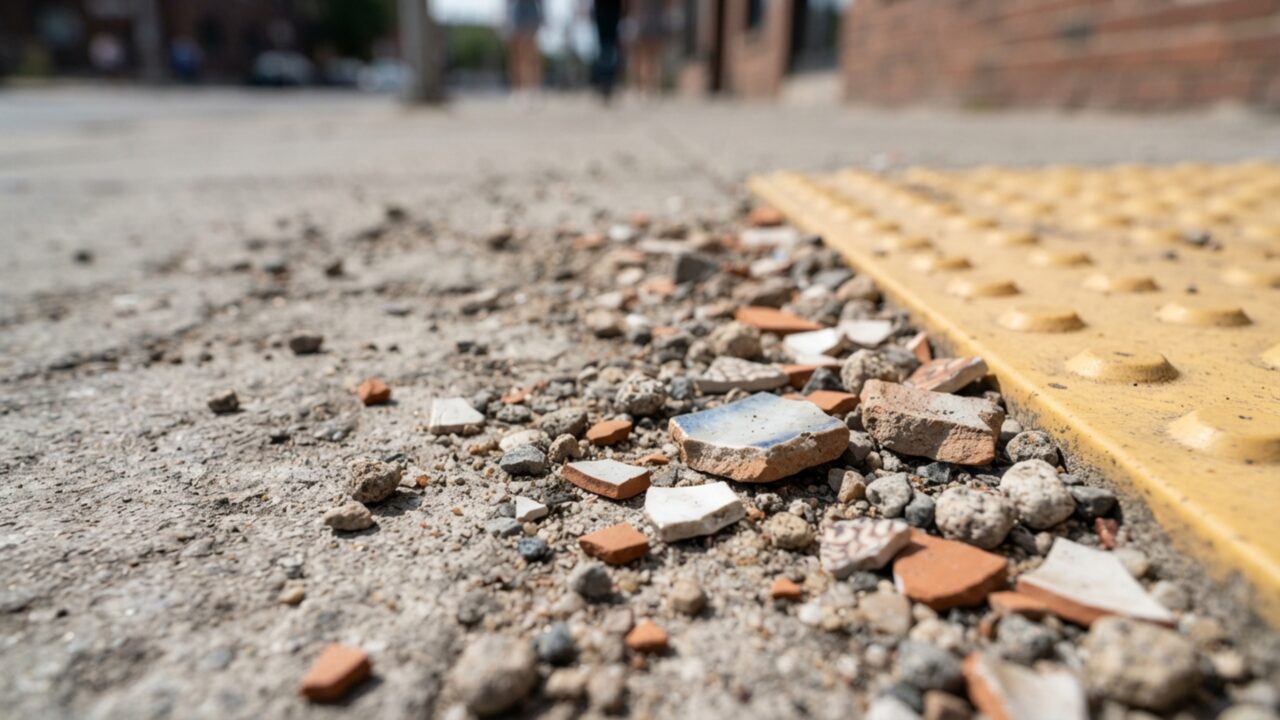 Fiscalização aperta o cerco: o detalhe comum na calçada da sua obra que pode render multa diária de R$ 500 se não for corrigido