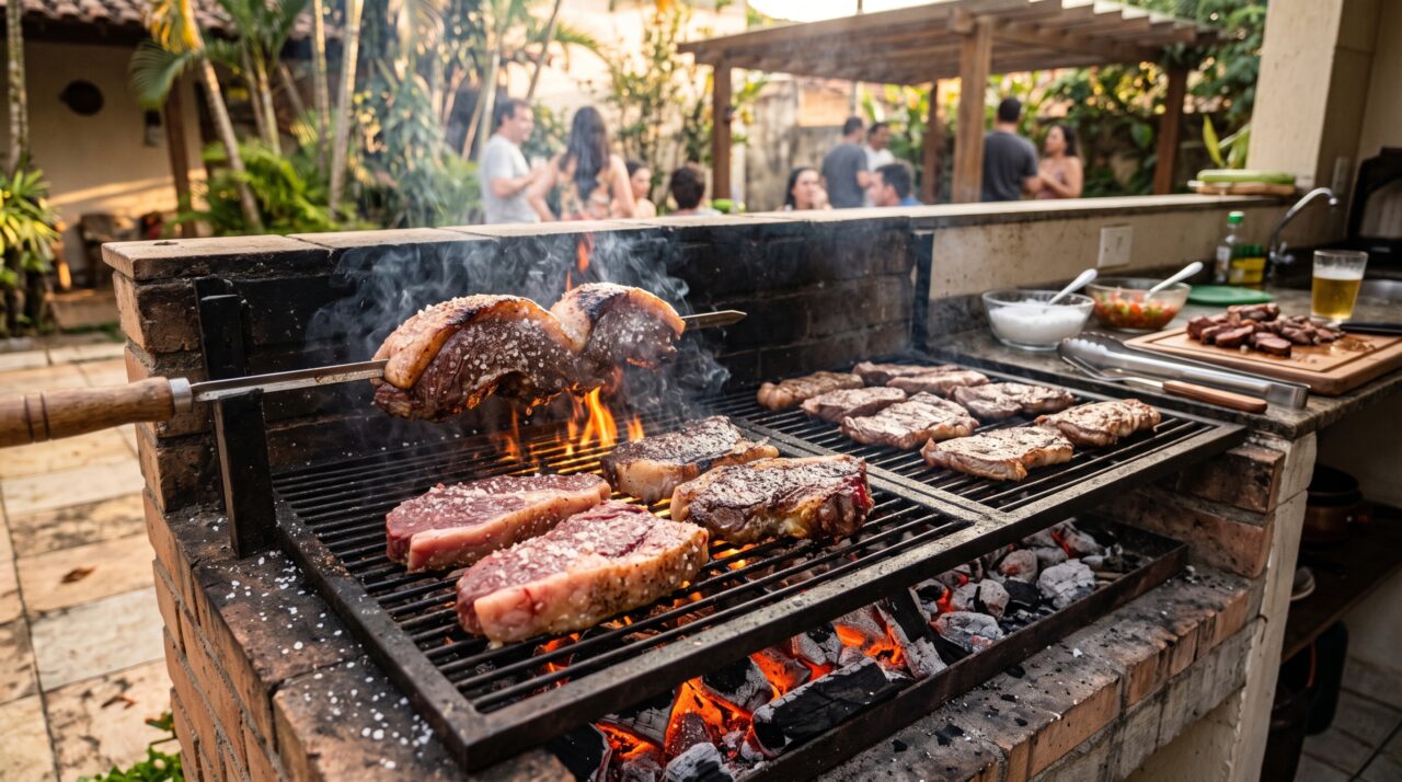 Picanha com capa de gordura bonita ainda pode dar errado se os bifes forem cortados todos da mesma espessura sem pensar no fogo que será usado