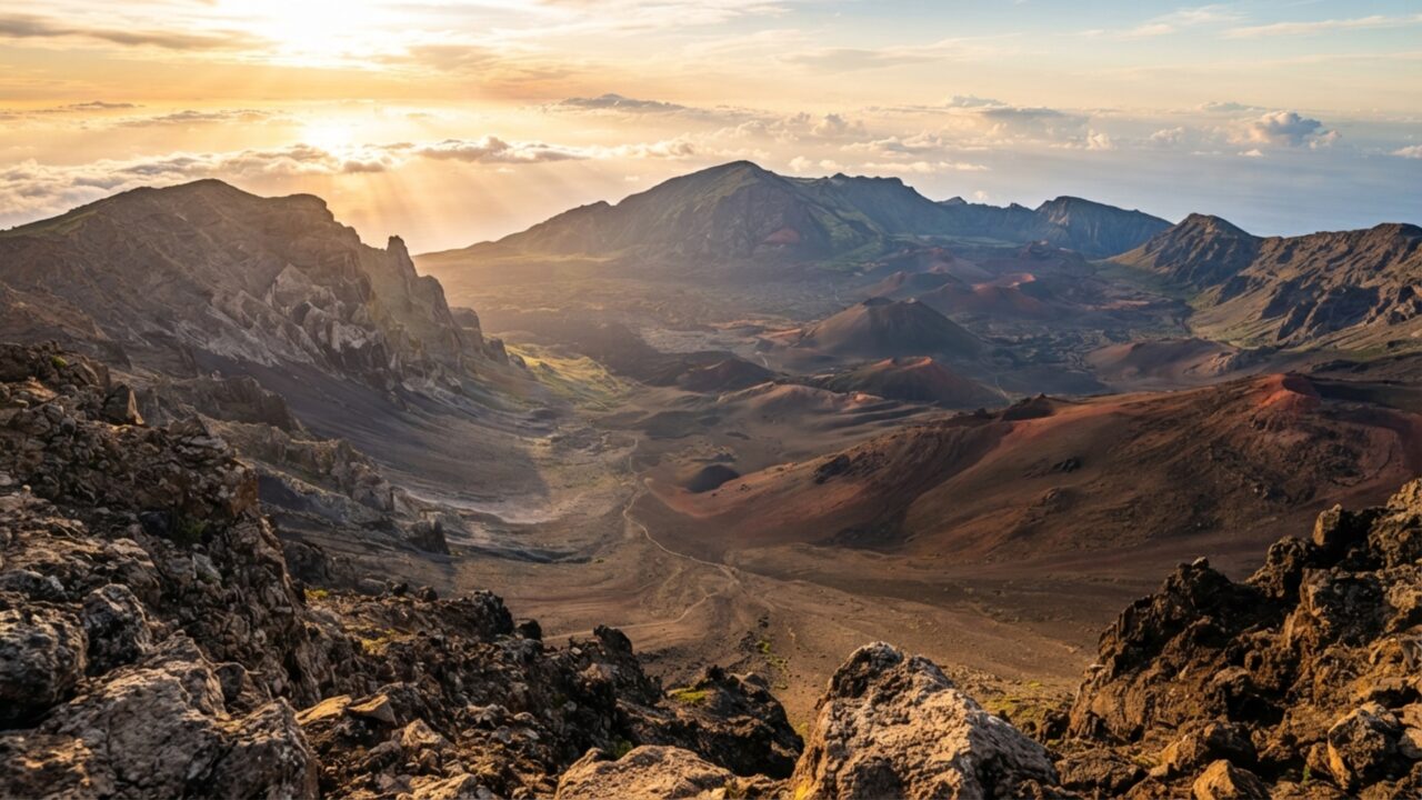 O que parece uma cratera de vulcão é na verdade um vale escavado por água e deslizamentos a mais de 3 mil metros de altitude