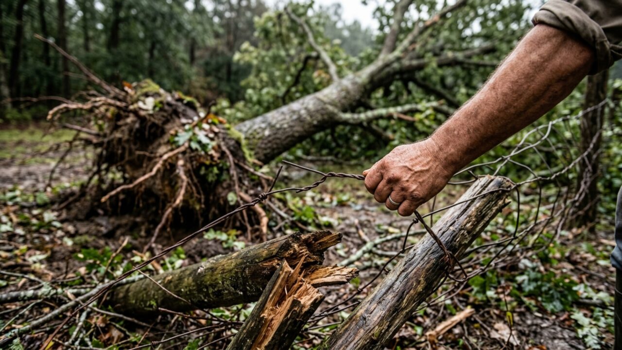 Gado escapa por cerca derrubada durante temporal, invade rodovia e agricultor recebe cobrança pelos prejuízos de acidente ocorrido durante a madrugada