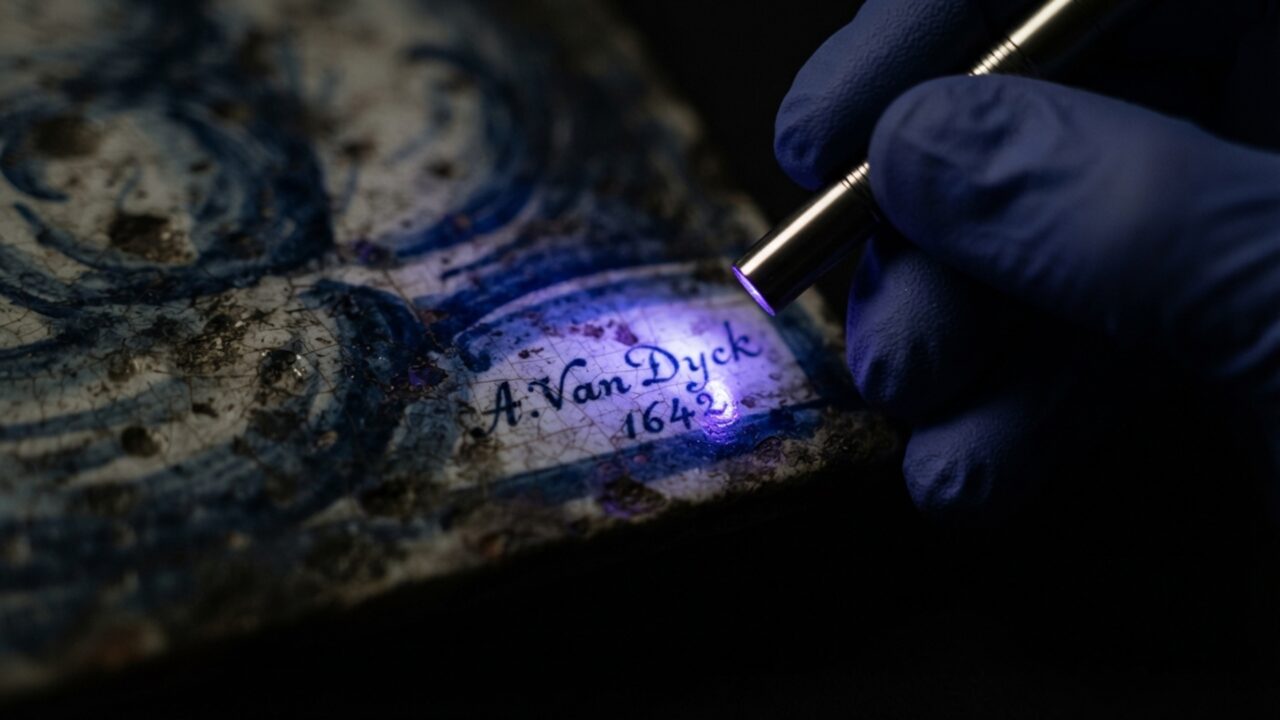 Proprietário reforma casa antiga e descobre sob quatro camadas de tinta um painel de azulejos originais assinado por renomado artista plástico