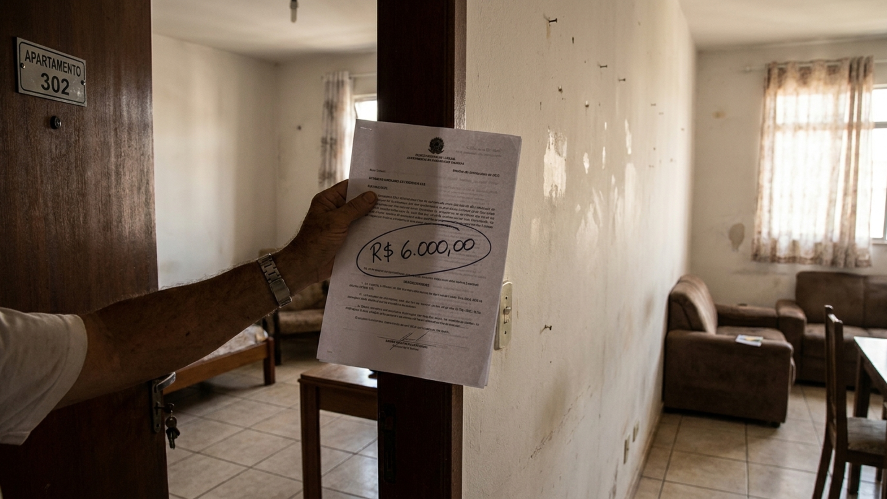 Família devolve apartamento depois de 5 anos pagando tudo em dia, mas proprietário retém caução de R$ 6 mil por marcas nas paredes e se recusa a apresentar orçamento dos reparos - QTU Questões do Universo