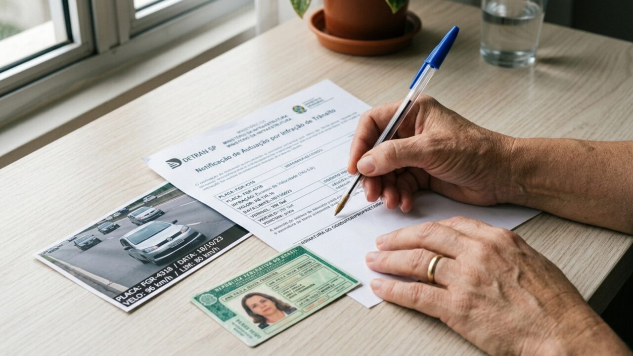 Dona empresta carro ao sobrinho por uma tarde, radar registra excesso de velocidade e os pontos acabam na CNH dela após o prazo para indicar o motorista