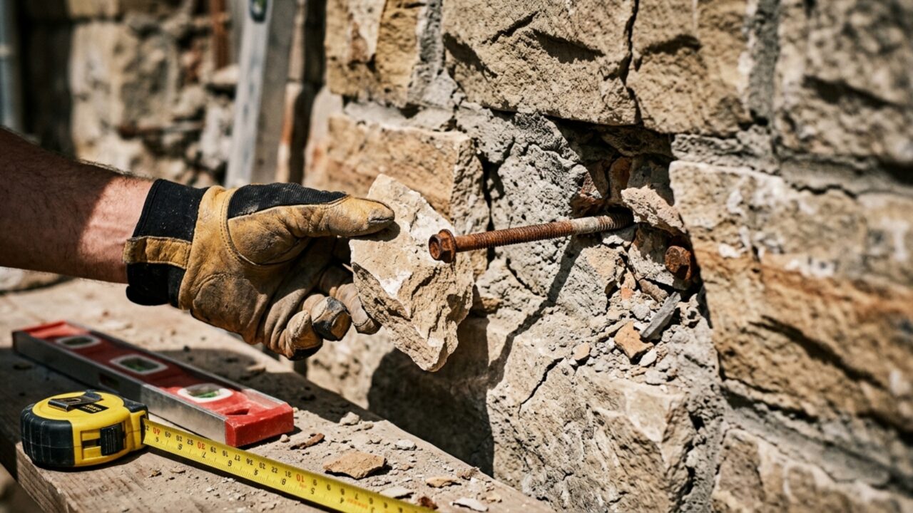 Família reveste muro compartilhado com pedras de R$ 22 mil e vizinho remove parte do acabamento para instalar uma cobertura