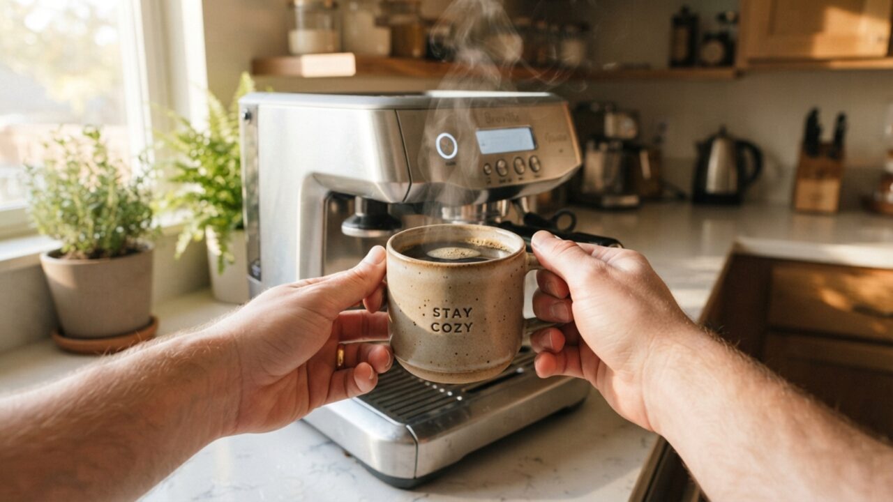 Nem botão, nem comando de voz: a cafeteira que faz a leitura facial da sua expressão de sono pela manhã e decide, sem te perguntar, a quantidade de cafeína extra na sua xícara