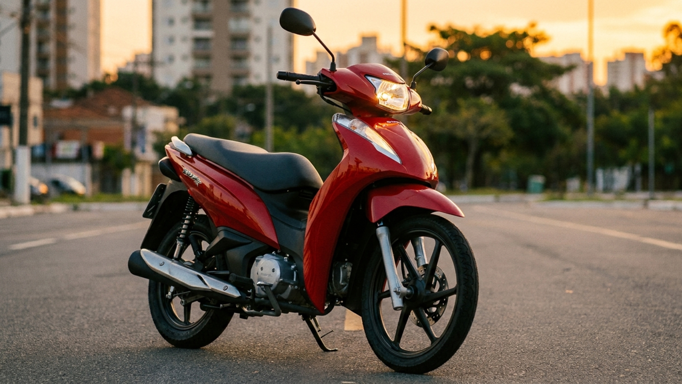 Por R$ 13.505 esta moto popular pesa apenas 96 kg, entrega 9,53 cv e leva 5 litros de combustível no tanque