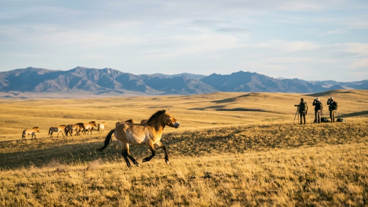 Animal considerado extinto na natureza volta a correr livre após décadas dependendo completamente de humanos