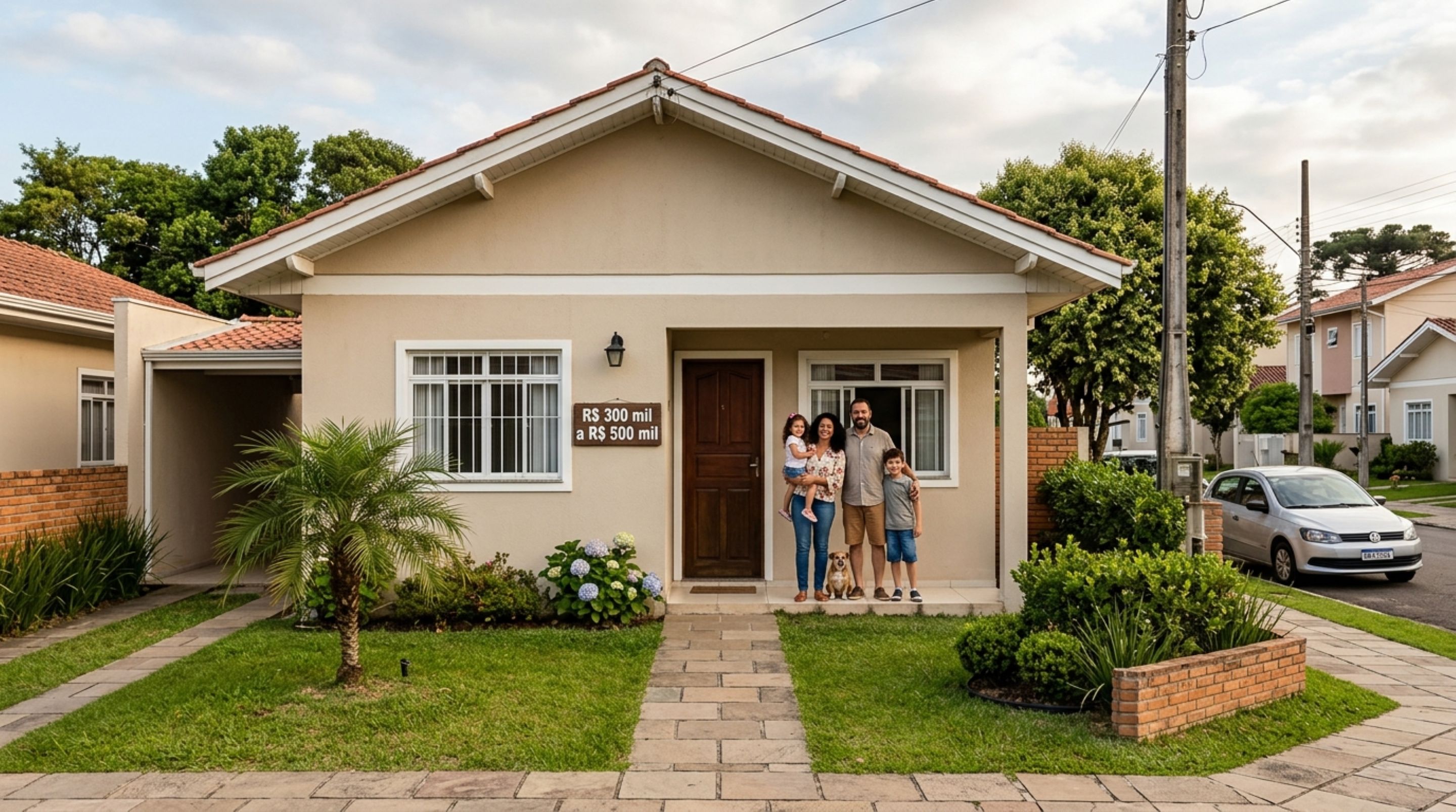 Quanto custa para uma família de 4 pessoas sair do aluguel e conquistar uma casa própria de 70 m² em 2026? - QTU Questões do Universo
