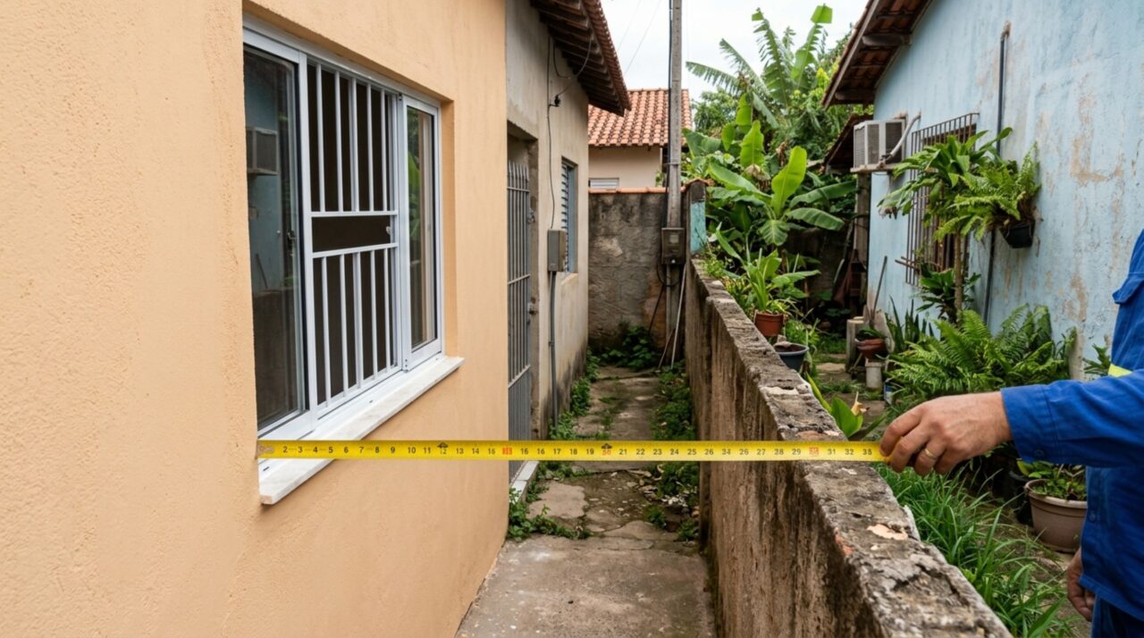 Mulher passa alguns dias viajando, ao voltar, descobre que vizinho abriu janela voltada diretamente para seu quintal durante reforma e exige fechamento da abertura