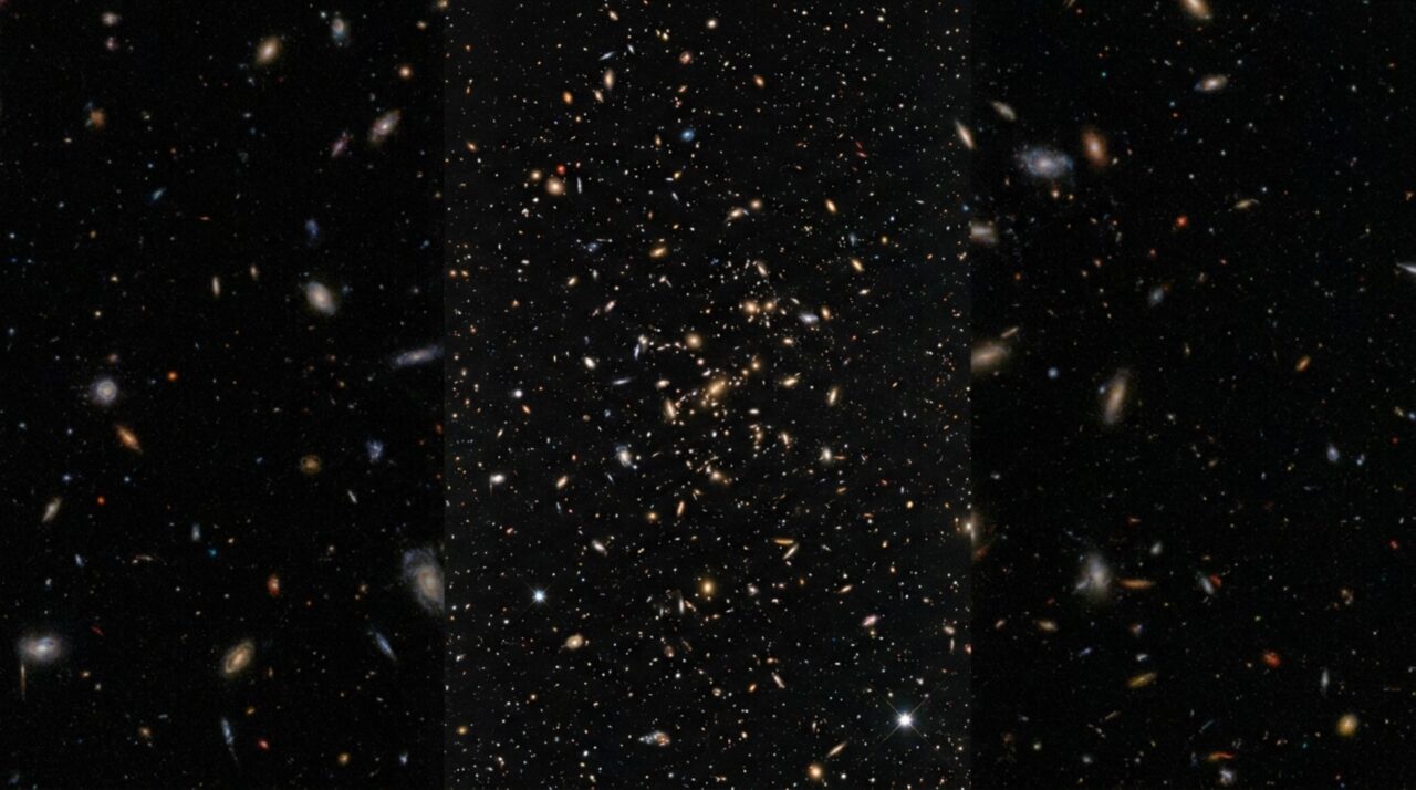 Em 1995, o Hubble ficou 10 dias olhando para um ponto aparentemente vazio do céu, fez 342 exposições e revelou cerca de 3.000 galáxias onde muitos esperavam encontrar quase nada