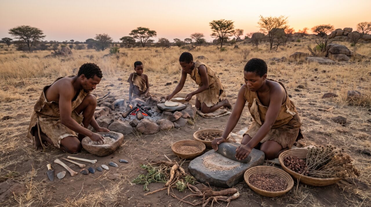 Por muito tempo, a origem do pão foi associada à agricultura. Em Shubayqa 1, 24 restos carbonizados mostraram que produtos semelhantes a pão já eram preparados pelo menos 4.000 anos antes