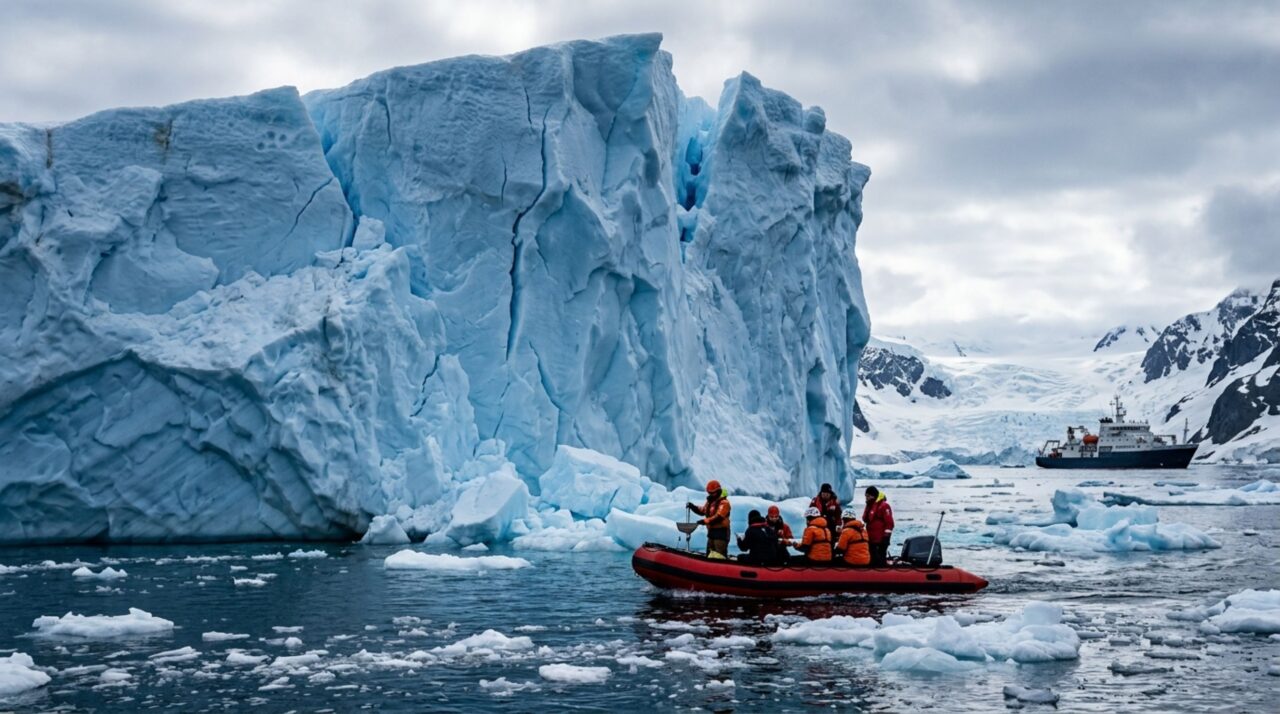 Fenômenos criogênicos em grandes icebergs produzem sinais acústicos que percorrem milhares de quilômetros
