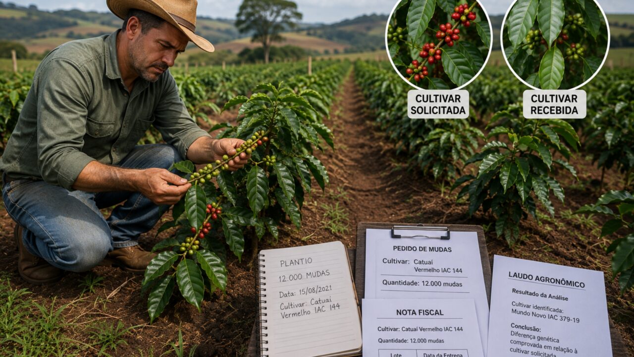 Agricultor compra 12 mil mudas de café, cuida da lavoura durante três anos e somente na primeira colheita descobre que recebeu variedade diferente