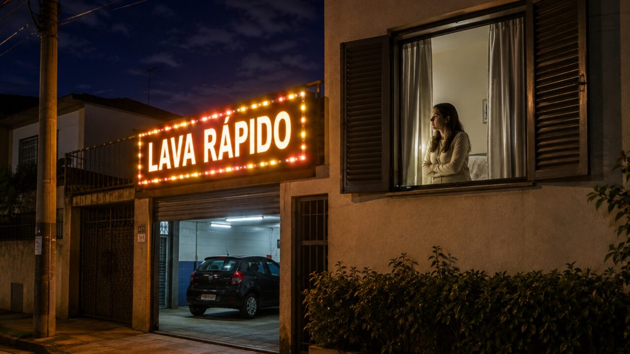 Morador instala letreiro luminoso para divulgar negócio em casa e claridade passa a atingir quarto vizinho durante toda a madrugada