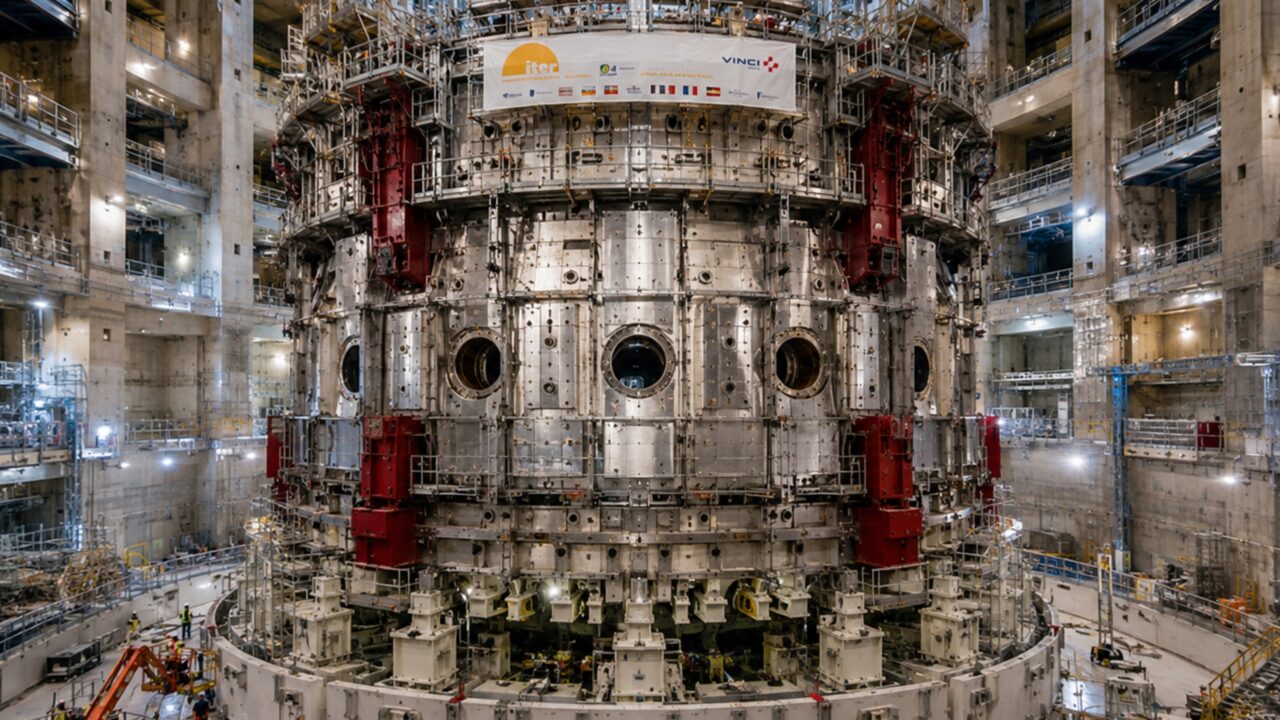 Megaobra de 400 mil toneladas está montando uma máquina de 23 mil toneladas capaz de trabalhar com temperaturas de 150 milhões de graus