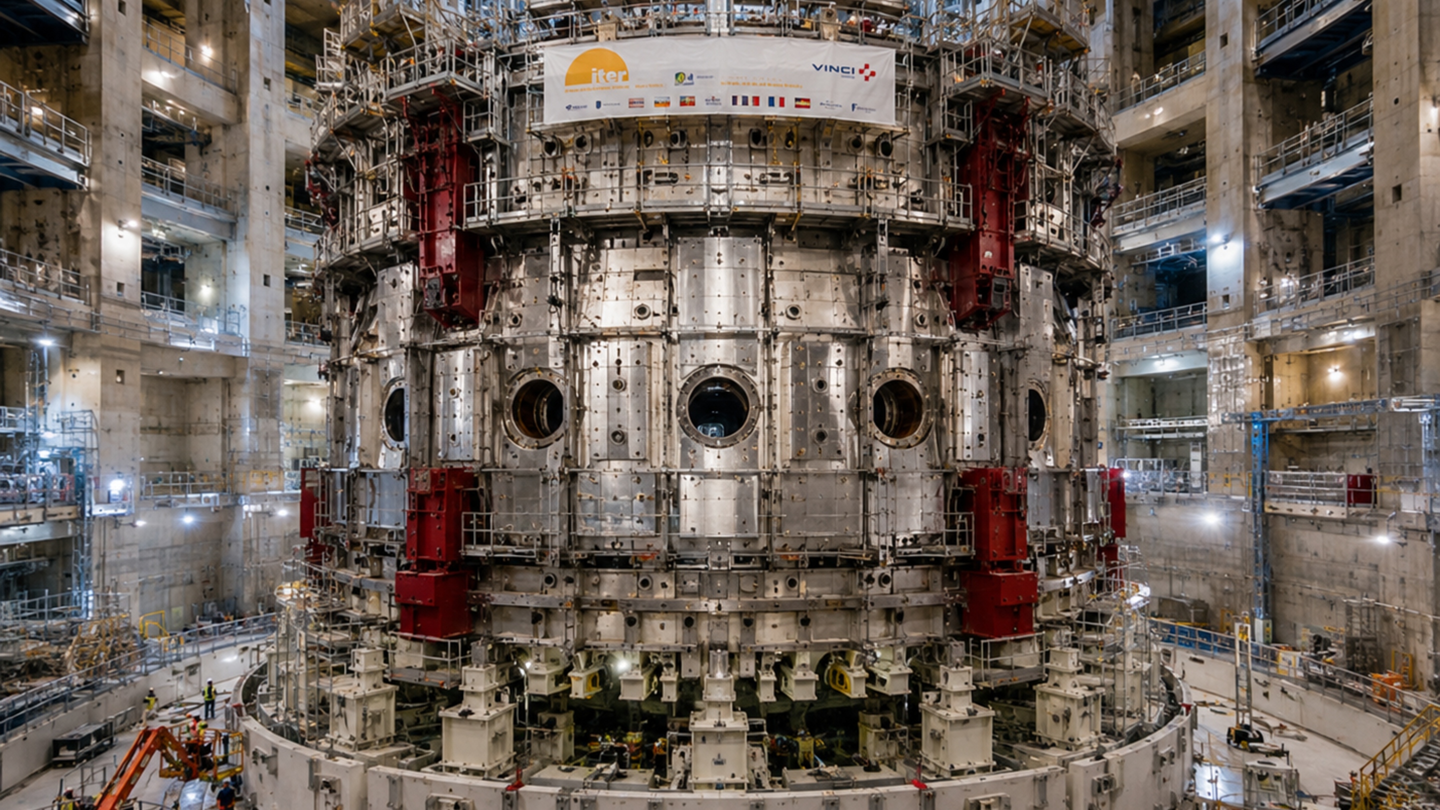 Megaobra de 400 mil toneladas está montando uma máquina de 23 mil toneladas capaz de trabalhar com temperaturas de 150 milhões de graus - QTU Questões do Universo