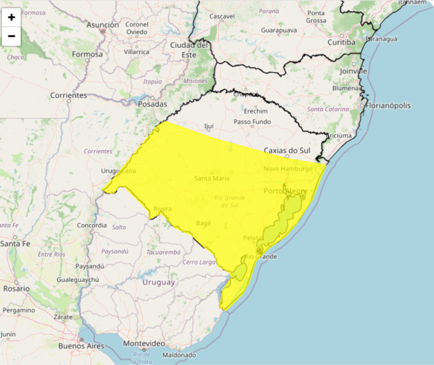 Inmet alerta Tempestade severa atinge o RS no domingo, 16; veja as regiões
