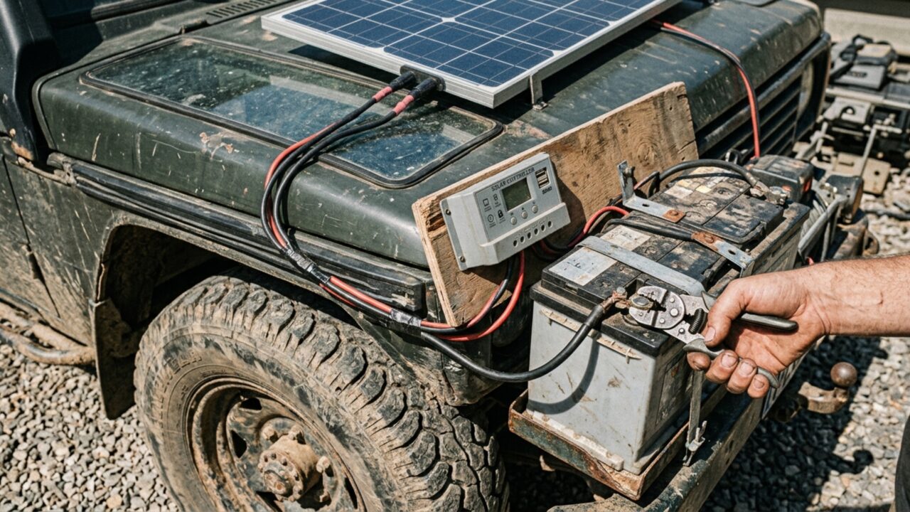 Aos 22 anos, ele juntou peças de ferro-velho, montou um veículo movido a energia solar com sete lugares gastando o equivalente a 115 dólares, e afirma que o carro roda 200 quilômetros só com a luz do sol