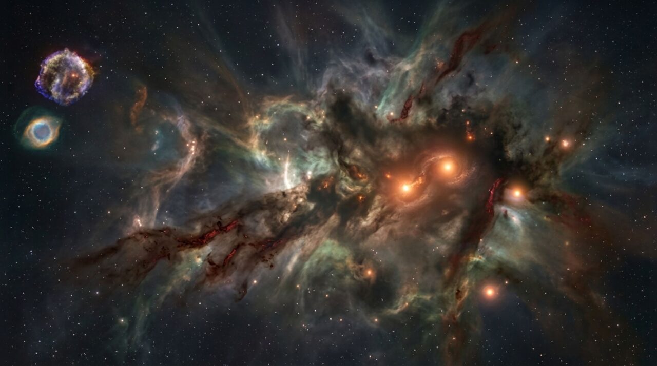 Fusões em antigas estrelas e supernovas espalharam a matéria cósmica pela galáxia