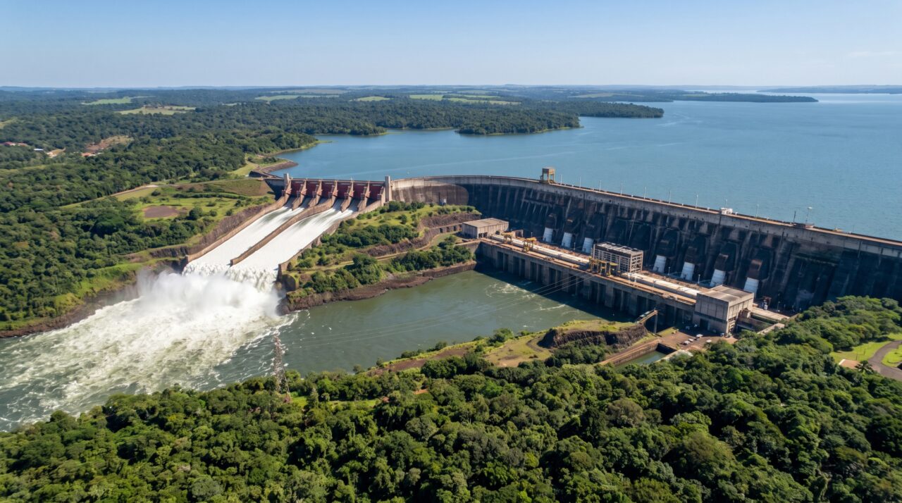 Antes de erguer uma das maiores hidrelétricas do mundo, engenheiros tiveram primeiro que tirar o rio Paraná de seu próprio leito para conseguir construir onde a água corria