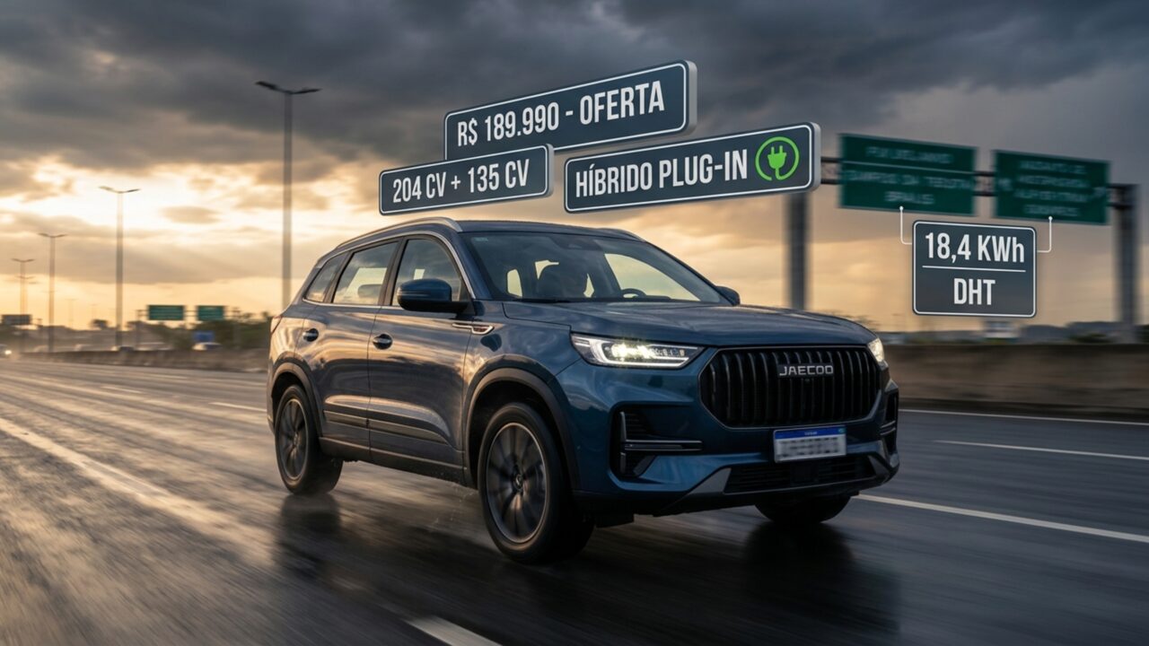 Jaecoo coloca motor elétrico de 204 cv em SUV híbrido de R$ 189.990 para entrar na briga dos chineses no Brasil