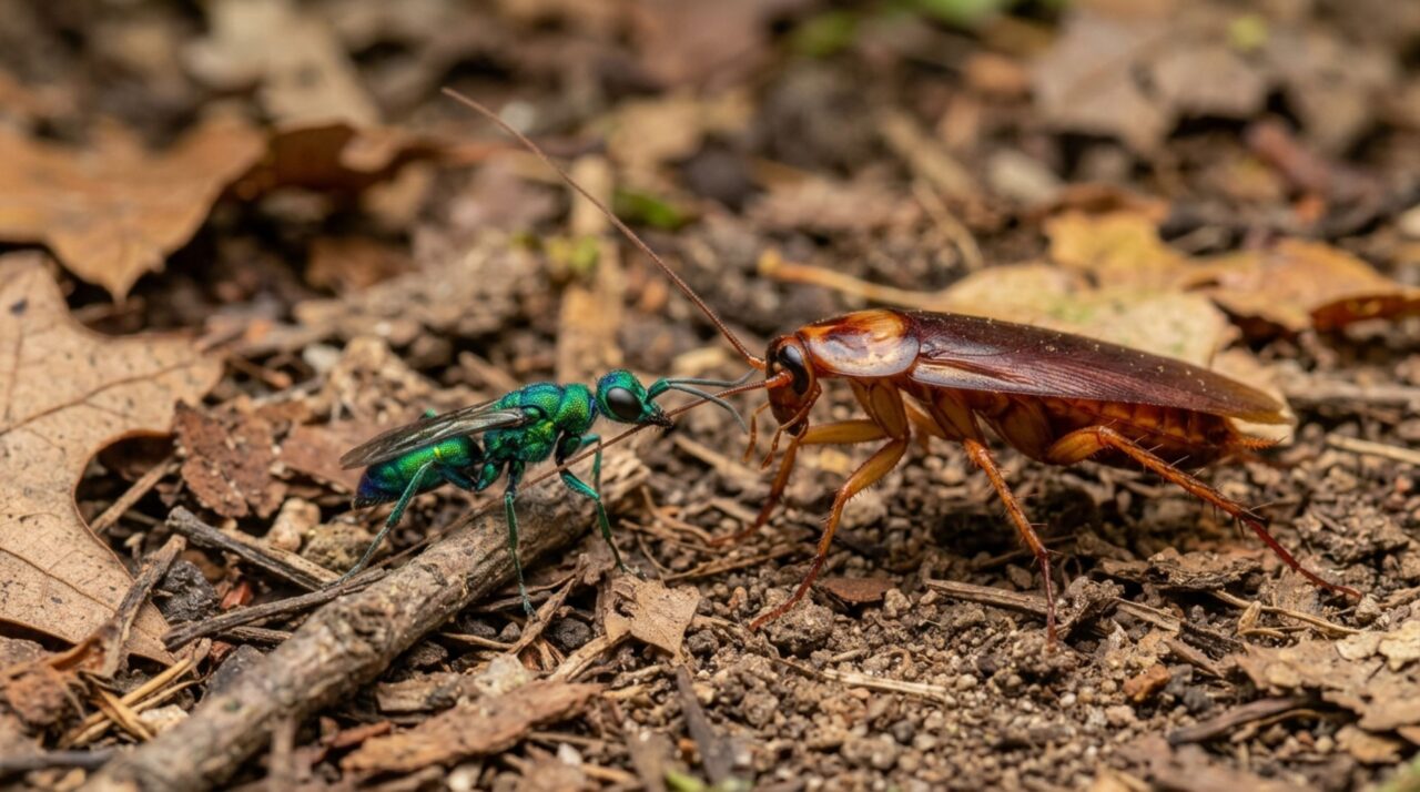 A condução da presa até o ninho onde ocorrerá o desenvolvimento da larva