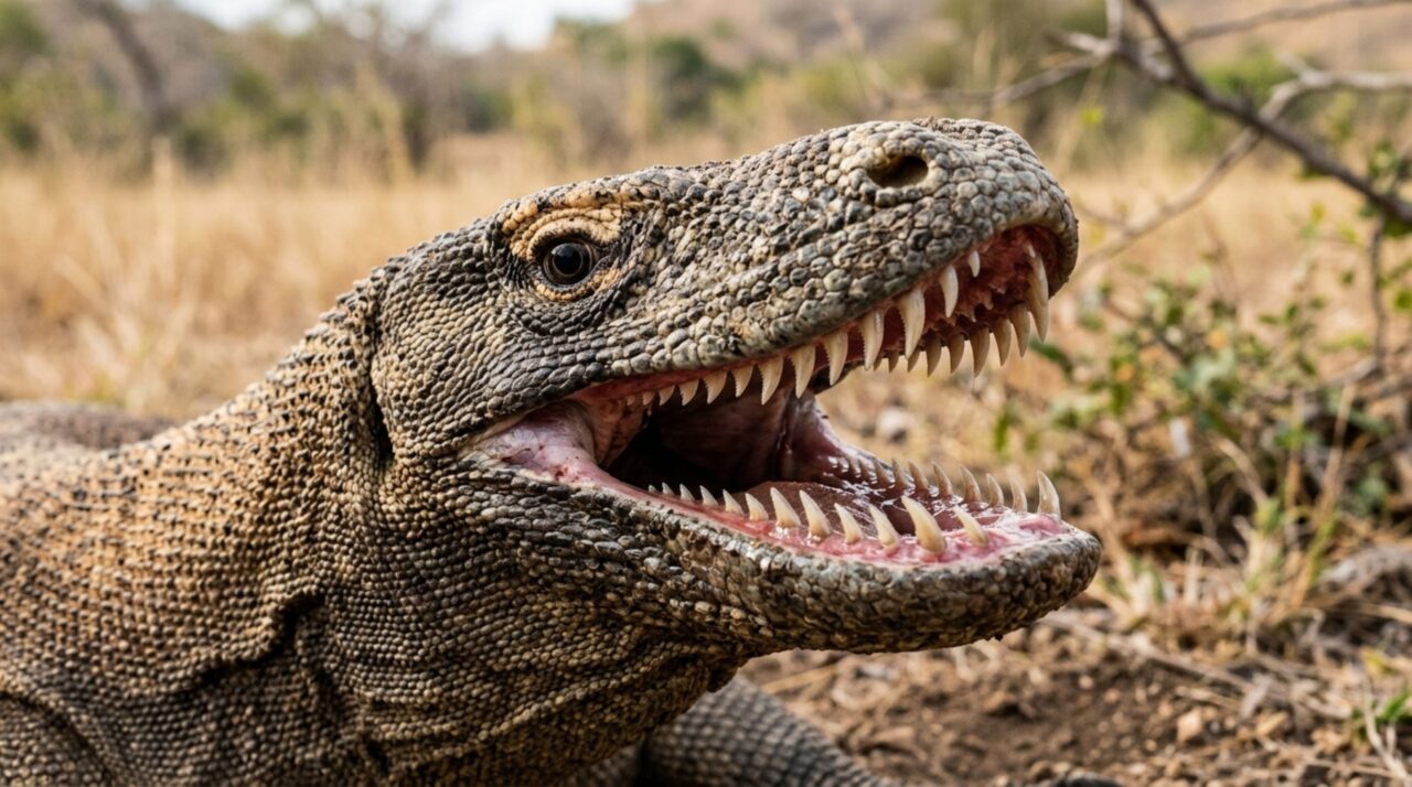Dentes serrilhados e glândulas de veneno garantem ataques eficientes