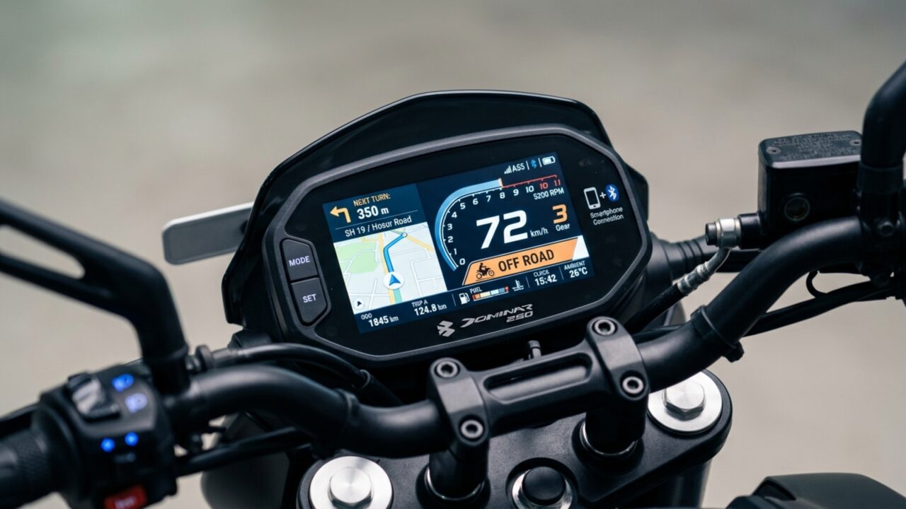 Bajaj Dominar 250 ganha três modos, controle de tração e painel conectado sem abandonar os 27 cv por R$ 23.800