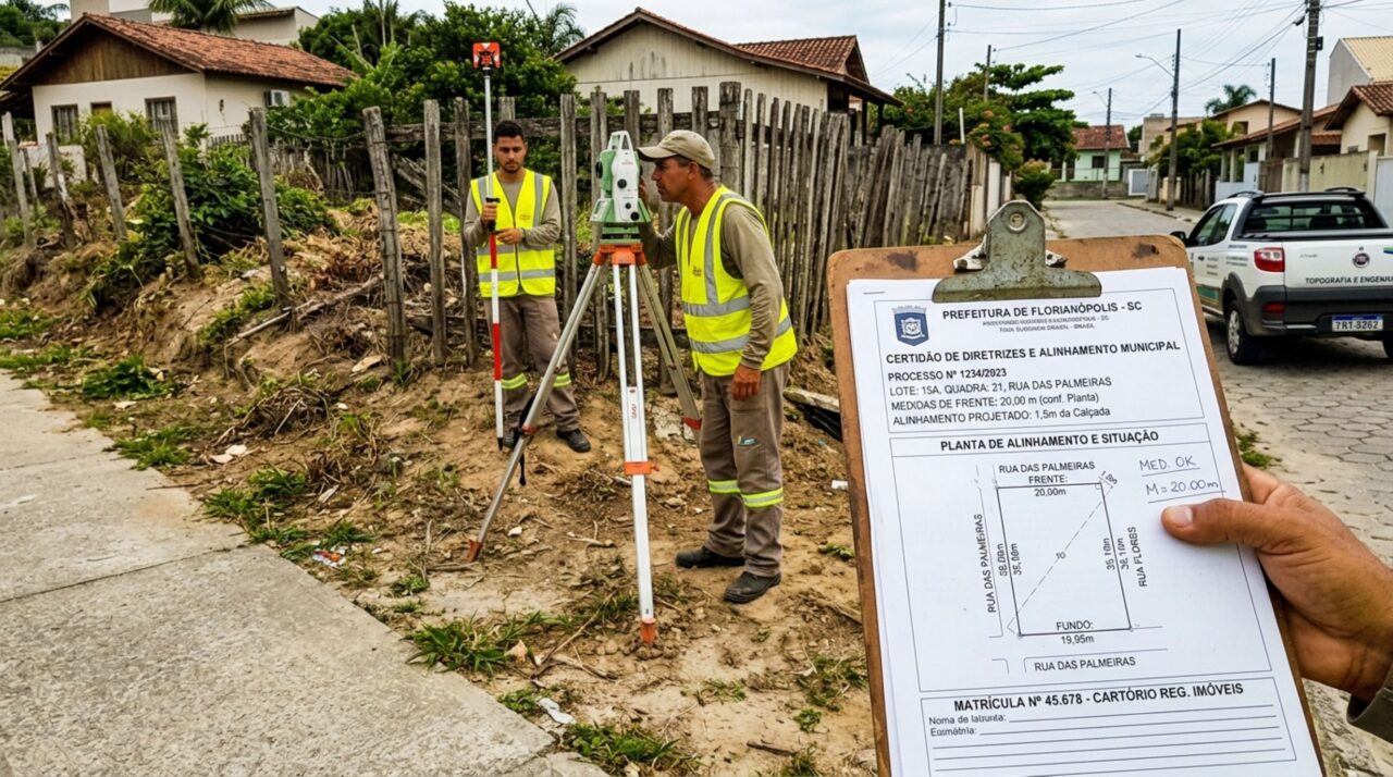 Casal termina casa dos sonhos e, ao colocar o muro frontal, descobre que o alinhamento oficial da rua não coincide com a cerca usada durante a obra