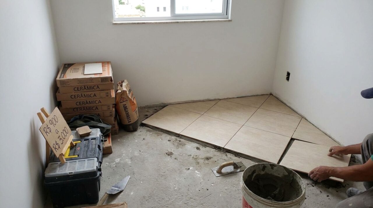 Quanto custa reformar um cômodo por conta própria em 2026, pagando apenas os materiais e zero mão de obra?
