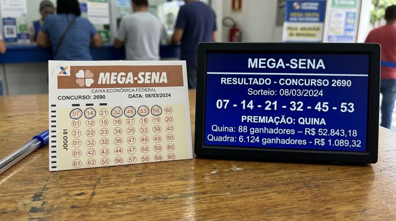 Mega-Sena: números sorteados surpreendem apostadores em todo o Brasil