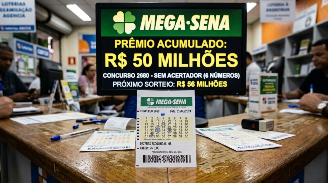 Resultado da Mega-Sena não tem vencedor na sena e próximo concurso pode pagar R$ 50 milhões