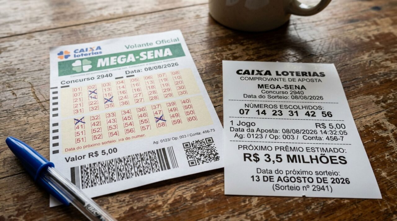 Mega-Sena tem uma aposta ganhadora e prêmio de mais de R$ 3 milhões