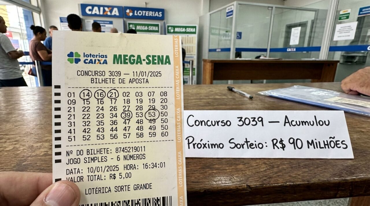 Mega-Sena tem resultado oficial divulgado e Caixa comunica apostadores para o sorteio de hoje