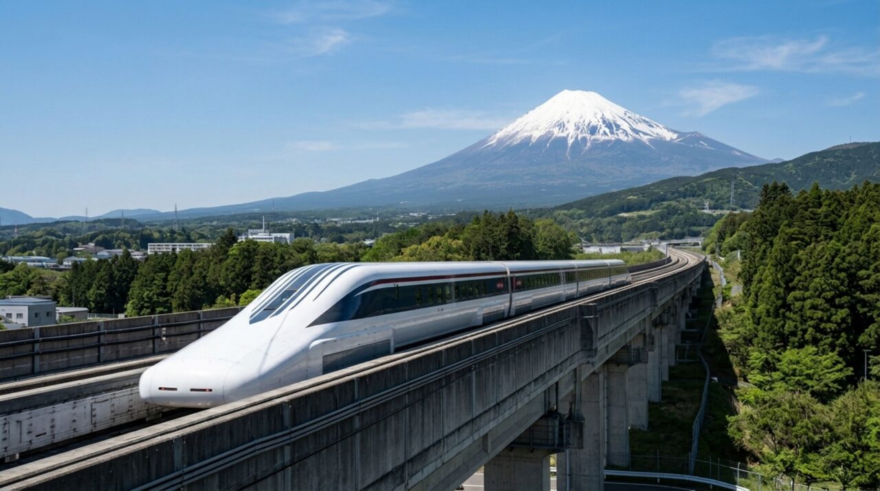 O trem ultrarrápido de R$ 50 bilhões que levita nos trilhos e atingiu a velocidade absurda de 603 km/h em um teste secreto