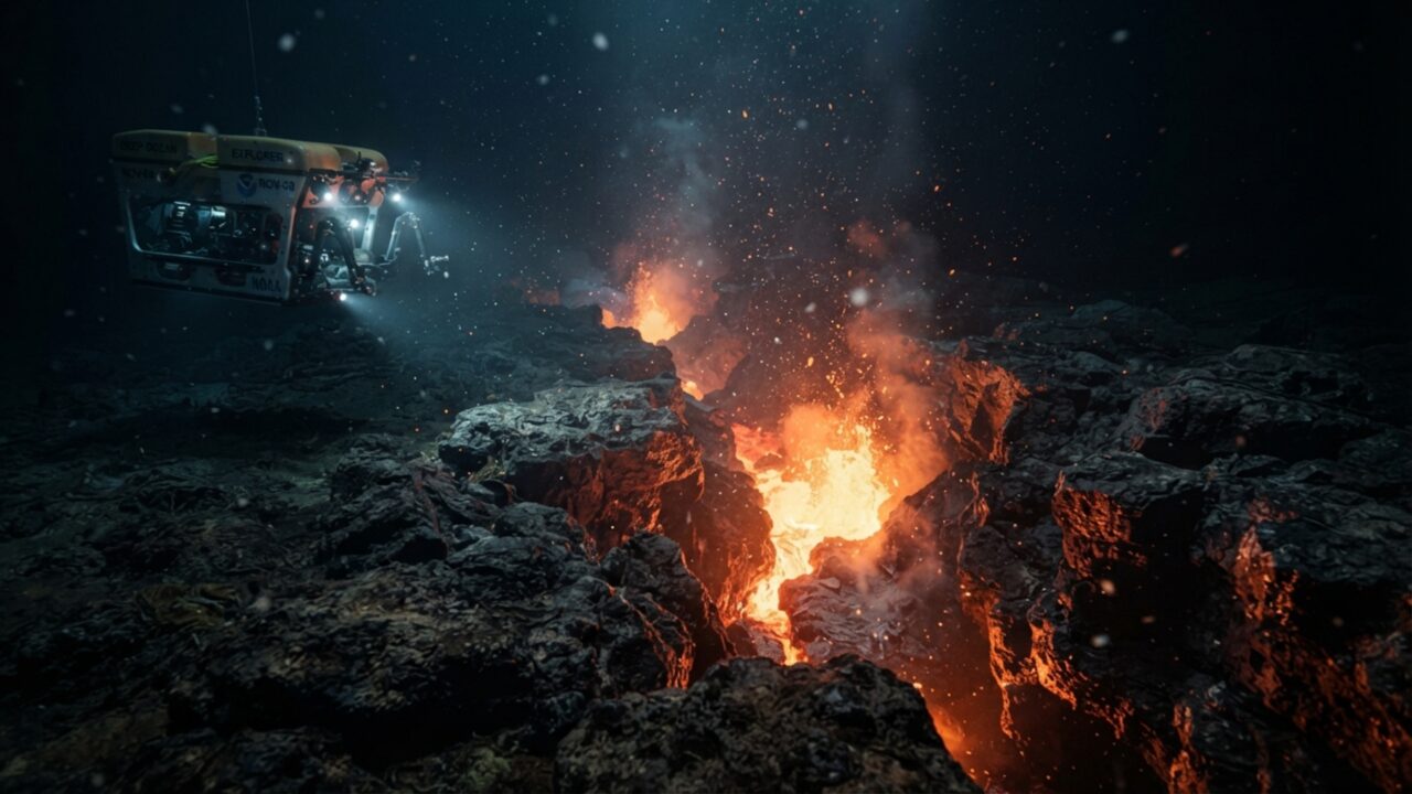 Há regiões do fundo do oceano onde a própria crosta terrestre está sendo criada agora, enquanto duas placas se afastam e magma ocupa o espaço deixado entre elas