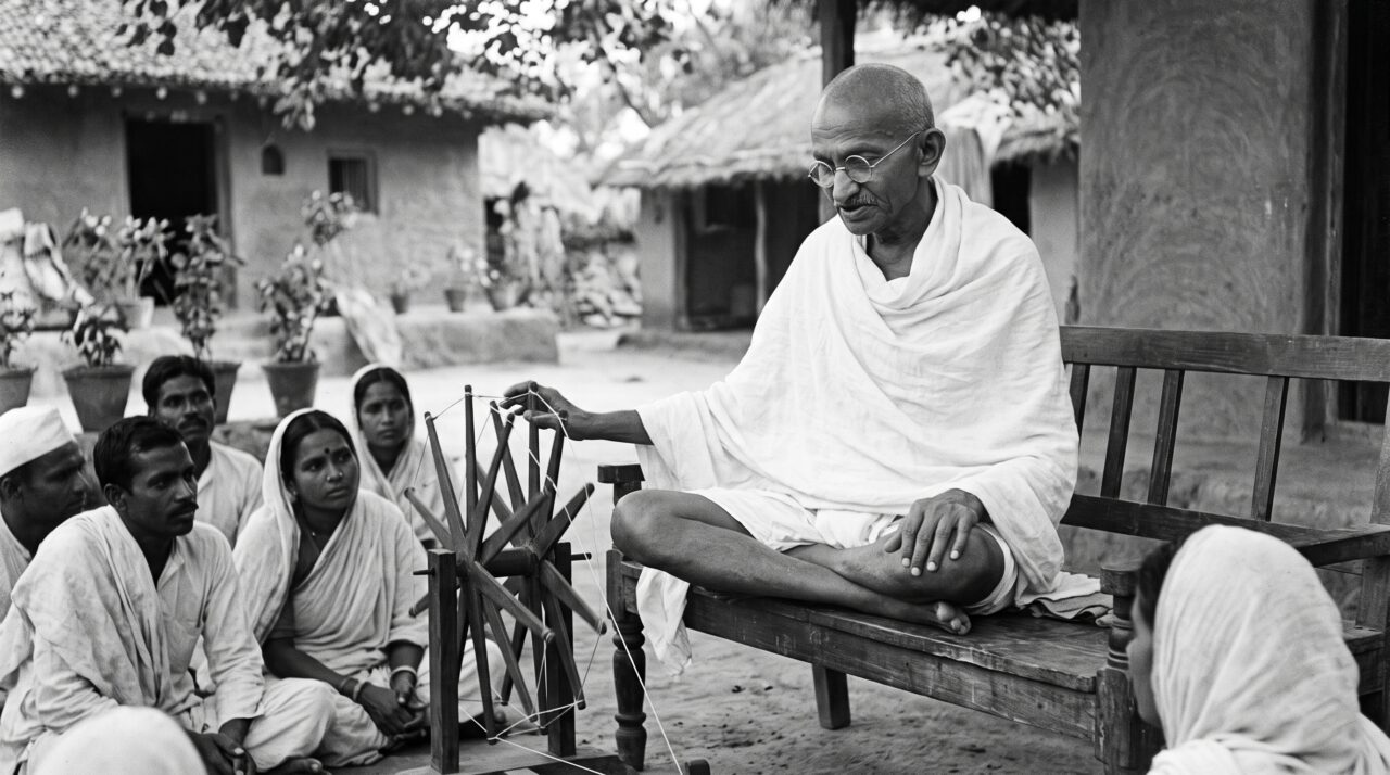 Mahatma Gandhi, líder pacifista indiano: “Seja a mudança que você deseja ver no mundo”