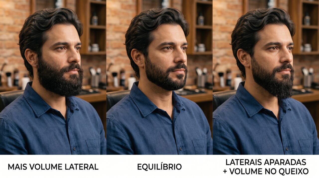 A barba pode deixar o rosto mais quadrado ou ainda mais redondo e boa parte dessa diferença acontece na região que quase ninguém olha no espelho