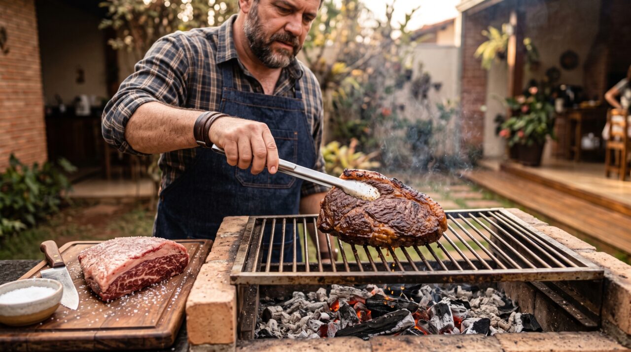 Carne fica dura no churrasco mesmo sendo cara e o erro pode acontecer antes de ela chegar ao fogo