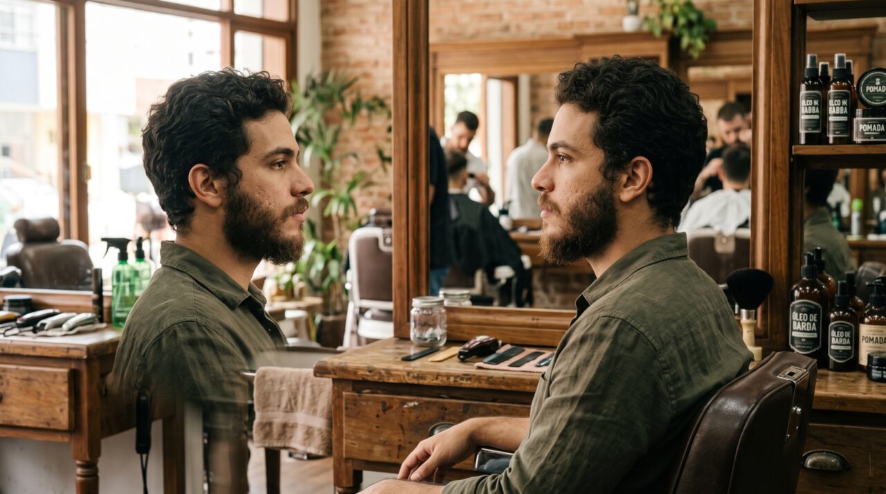 Deixar a barba crescer sem mexer nas laterais parece o caminho para ganhar volume, mas é justamente aí que muitos rostos começam a perder definição