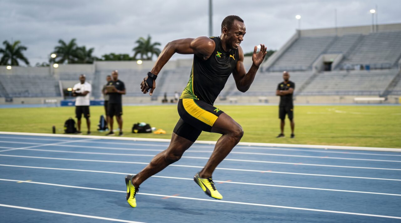 A frase de Usain Bolt sobre paciência, treino e foco nos resultados de longo prazo.