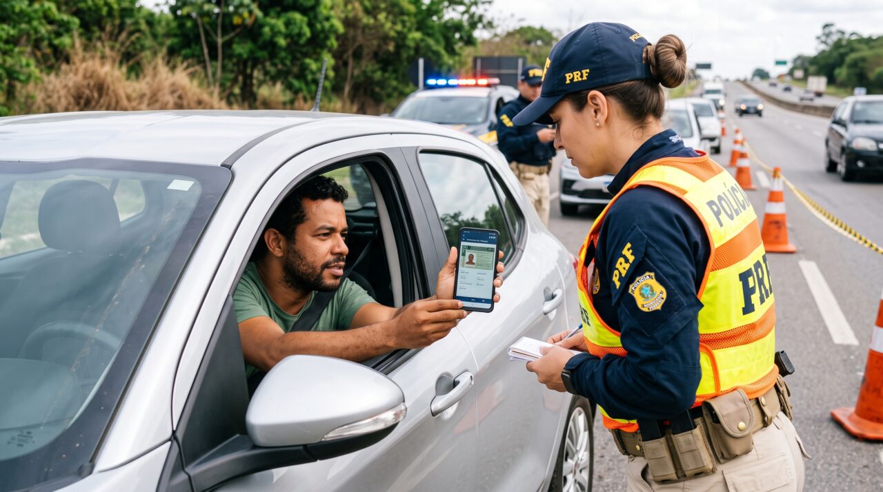 A validade jurídica da CNH digital em abordagens de trânsito.