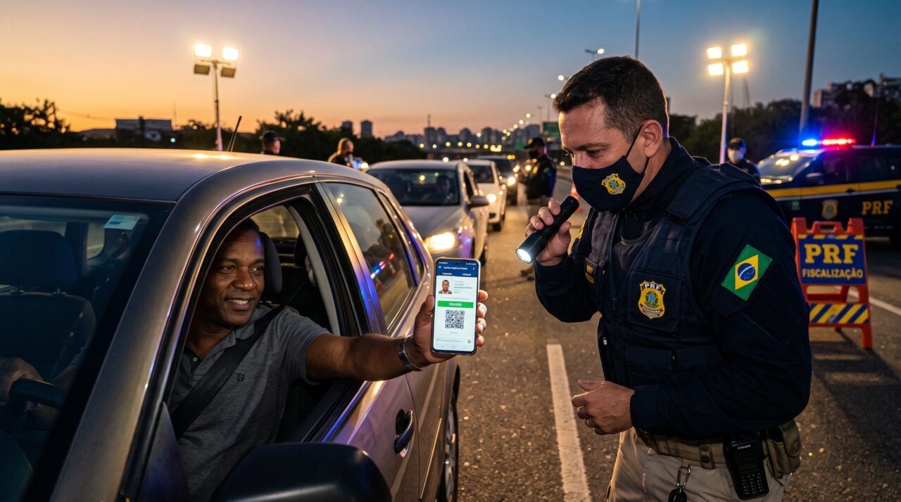 A validade jurídica da CNH digital em abordagens de trânsito.