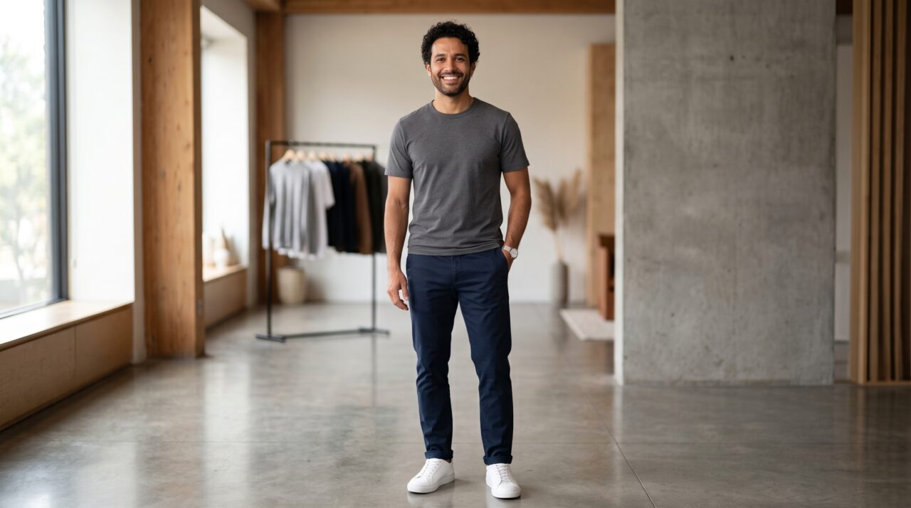 Comprar roupa maior para esconder a barriga parece fazer sentido, até o excesso de tecido aumentar visualmente o corpo inteiro