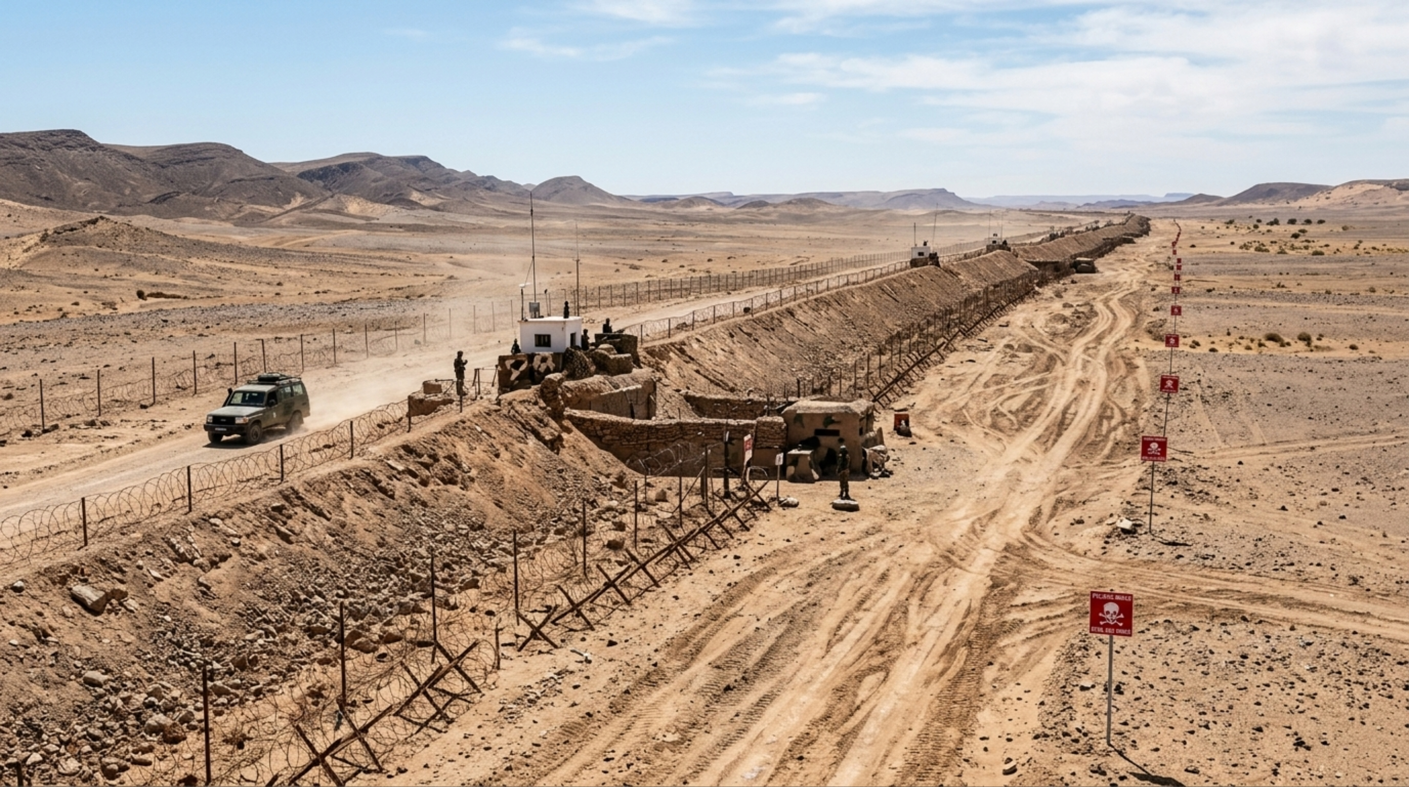 Marrocos levantou muro de 2.700 km entre 1980 e 1987 que virou uma barreira de areia, rasgou o Saara Ocidental e ainda divide um território inteiro - QTU Questões do Universo