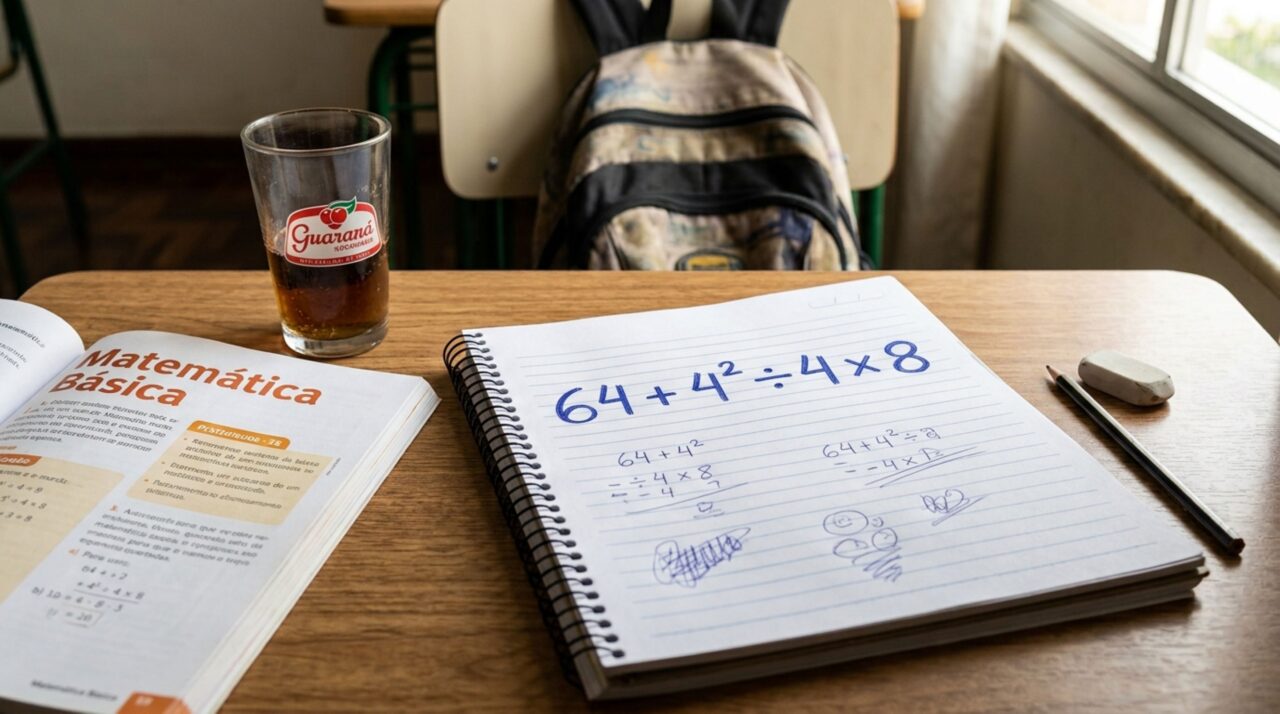 Se você acerta 64 + 4² ÷ 4 x 8 sem calculadora, pode comemorar sua capacidade memorial